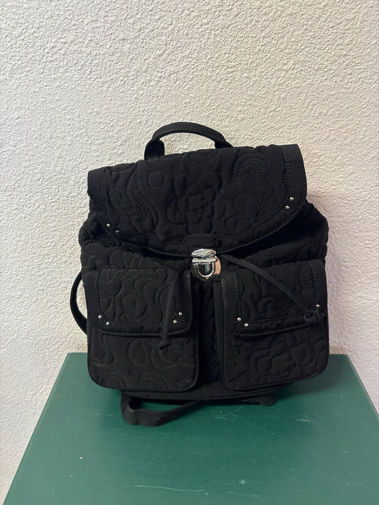 VERA BRADLEY Black Quilted Backpack