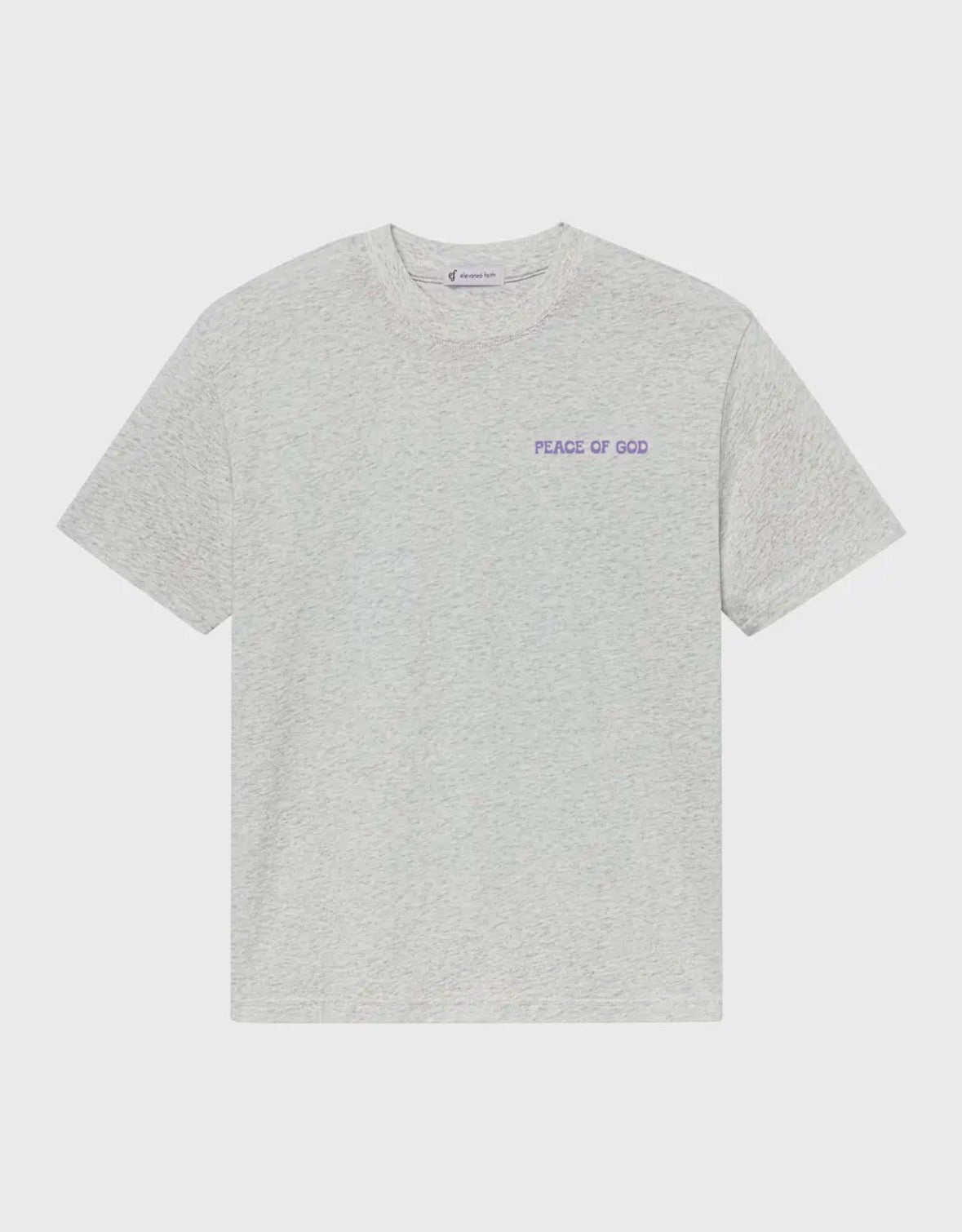 Elevated Faith Size L Gray Tee