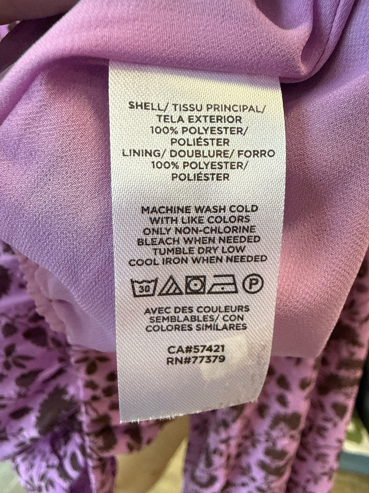 ANN TAYLOR Size XL Purple Top