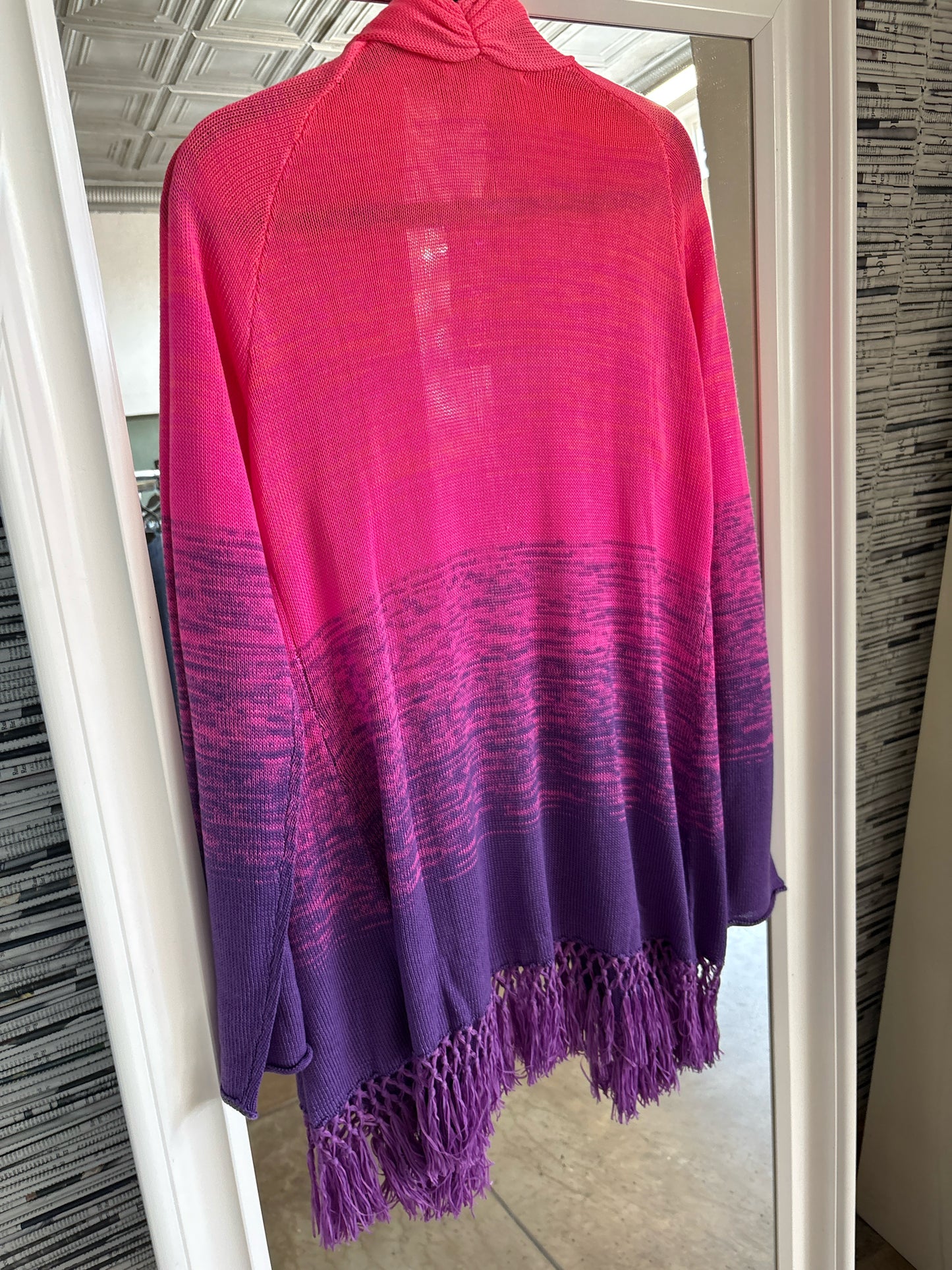 Lilly Pulitzer Size XL Pink & Purple Cardigan