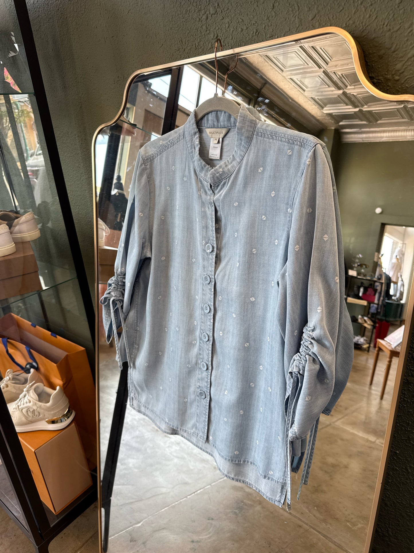 Multiples Size PS Denim Top