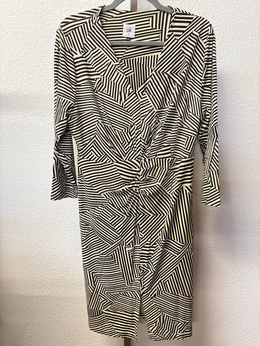 Cabi Size M B&W Stripe Dress