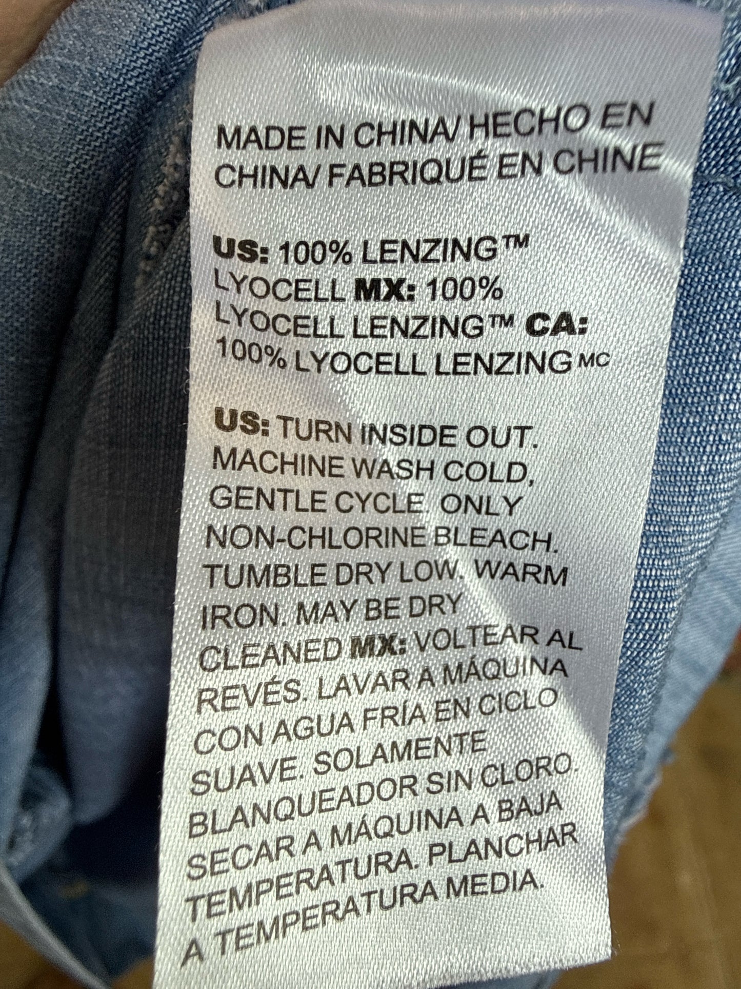 CHICO'S Size M Denim Dress