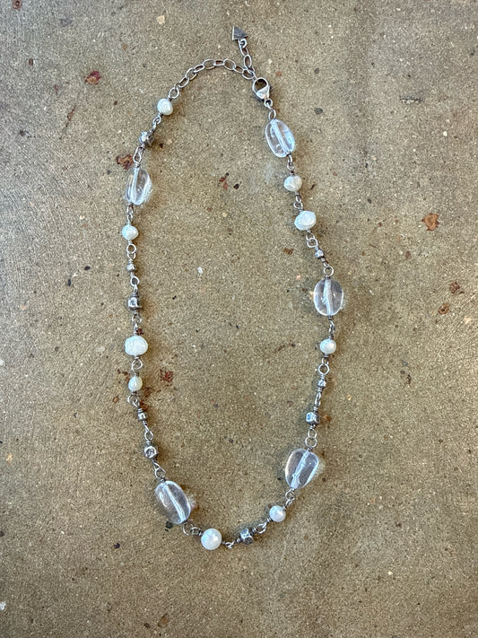 Silpada Silver Beaded Necklace