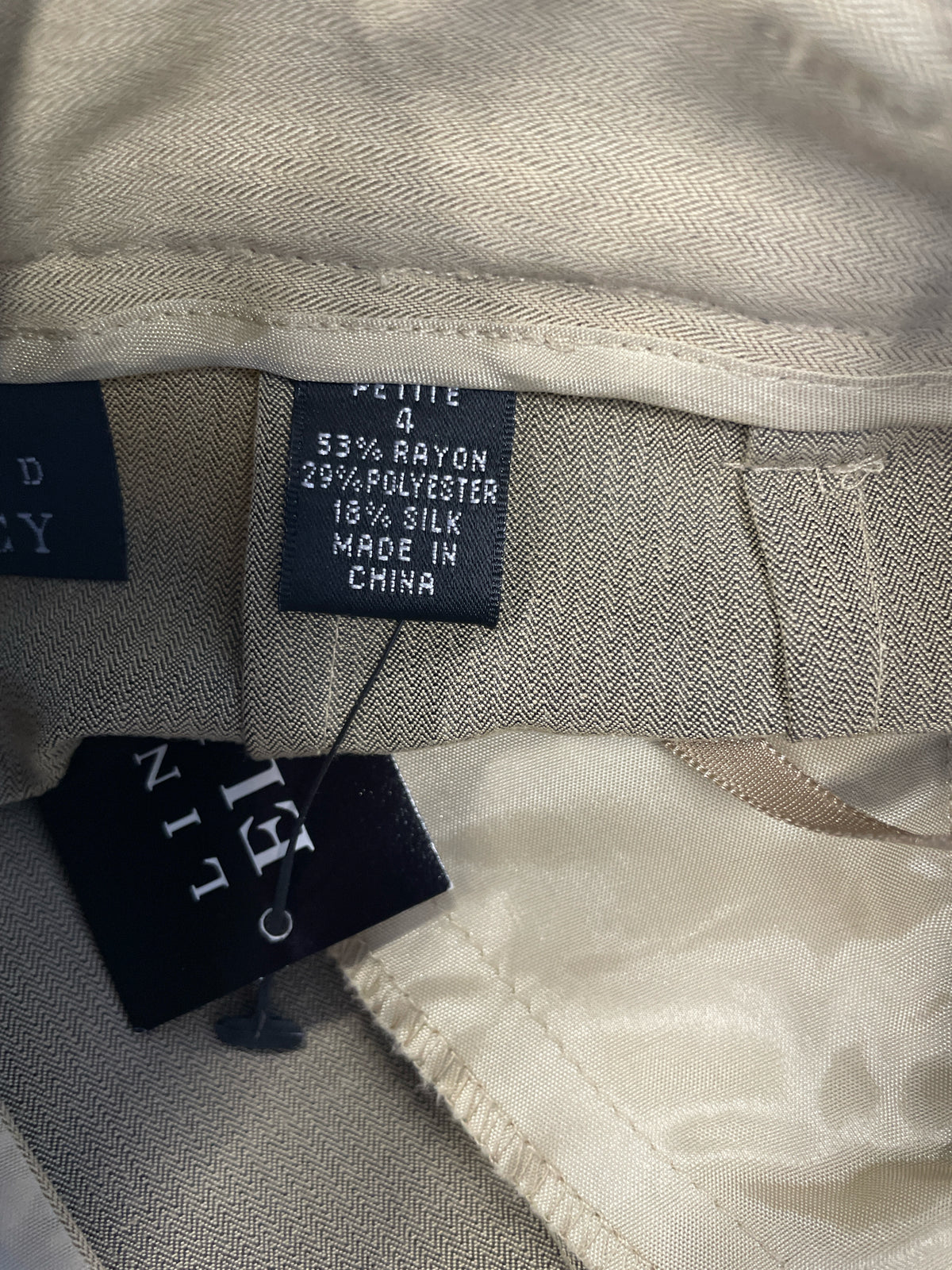 linda allard ellen Size 4 Tan Pants