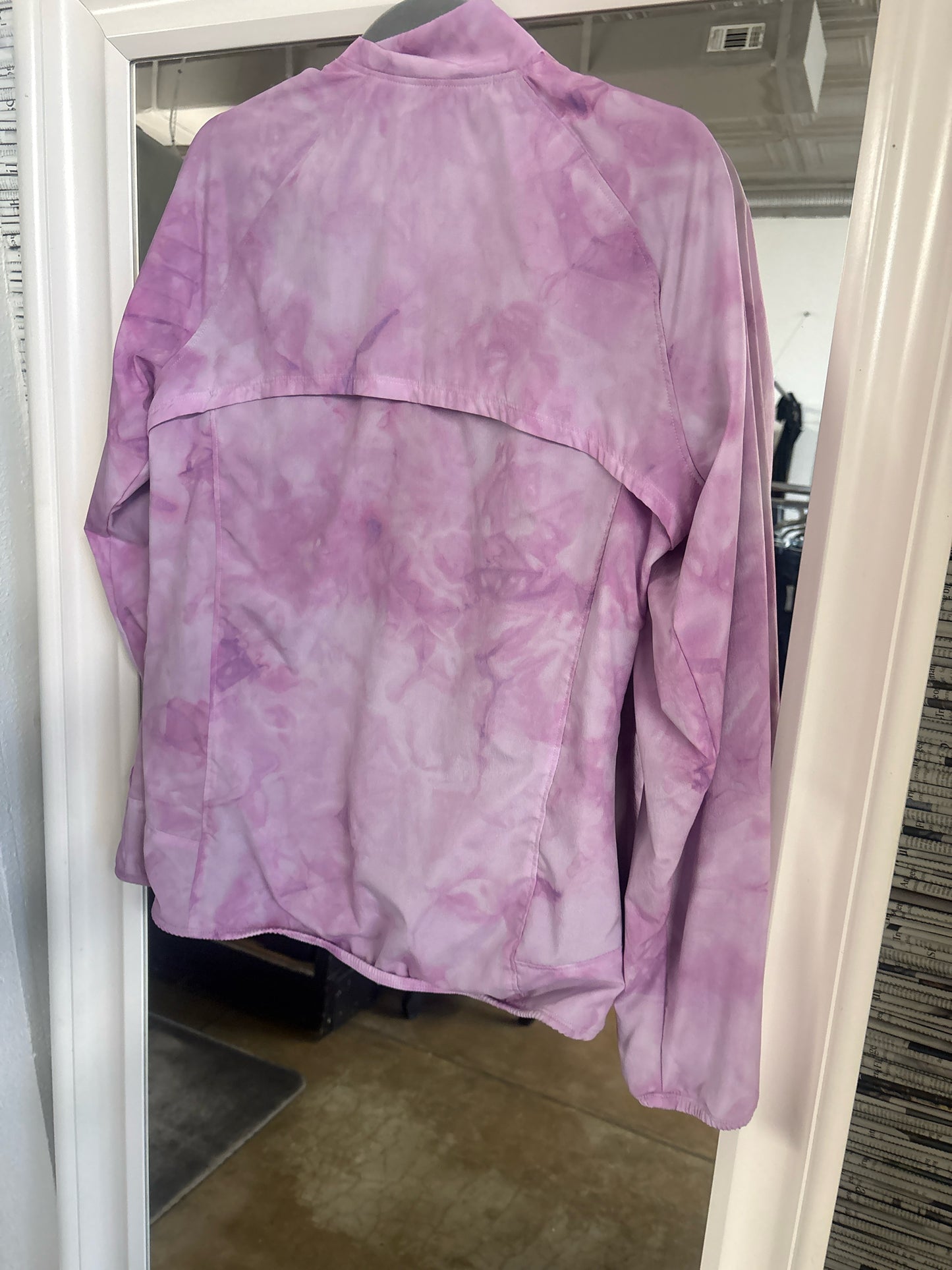 Adidas Size M Purple Tie Dye Jacket