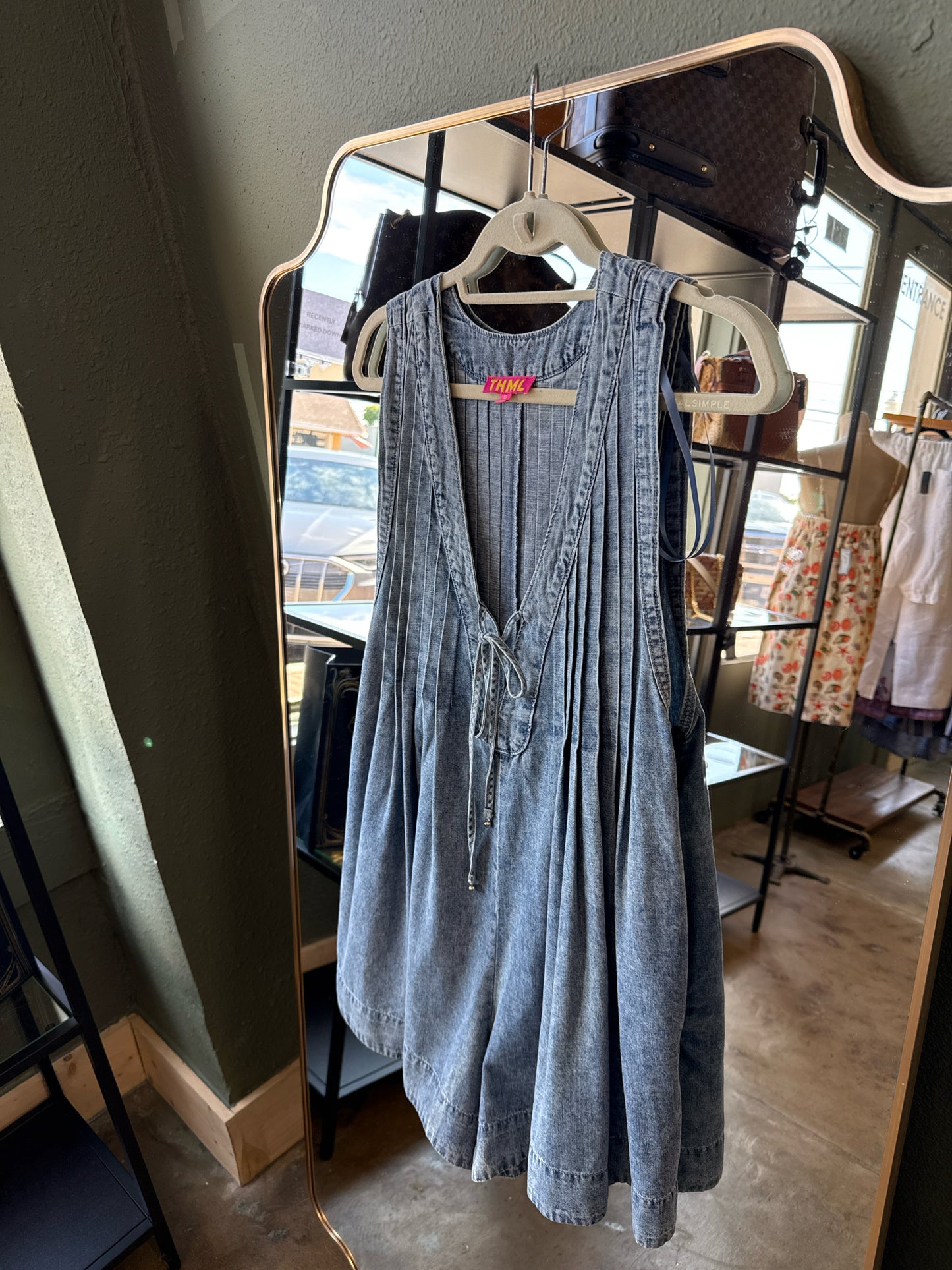 THML Size XS Denim Romper