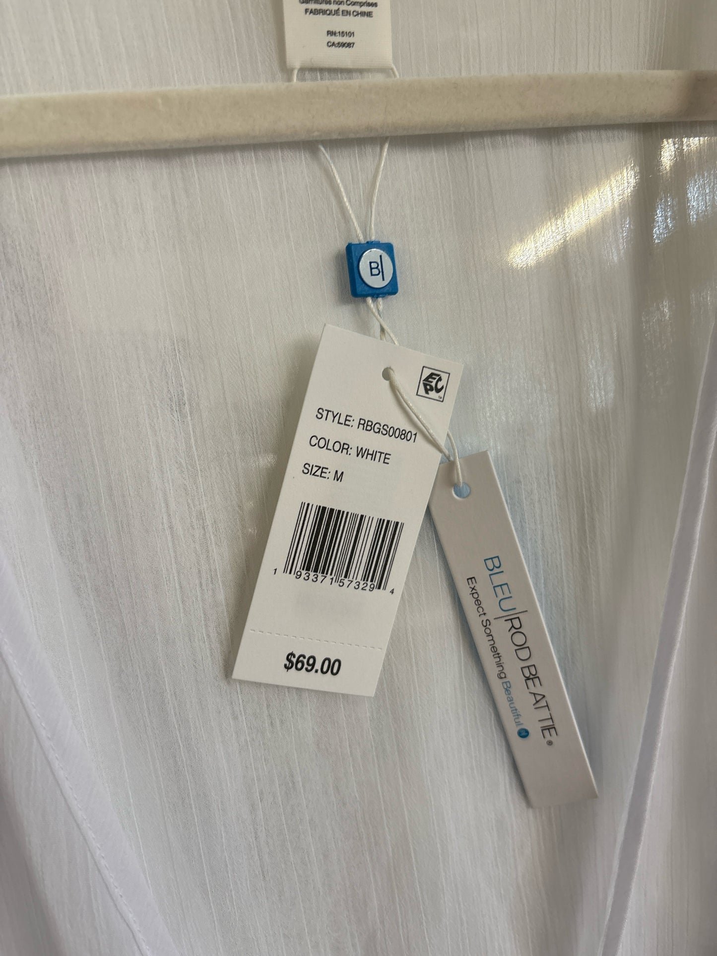 Bleu Rod Beattie Size M White Swimwear