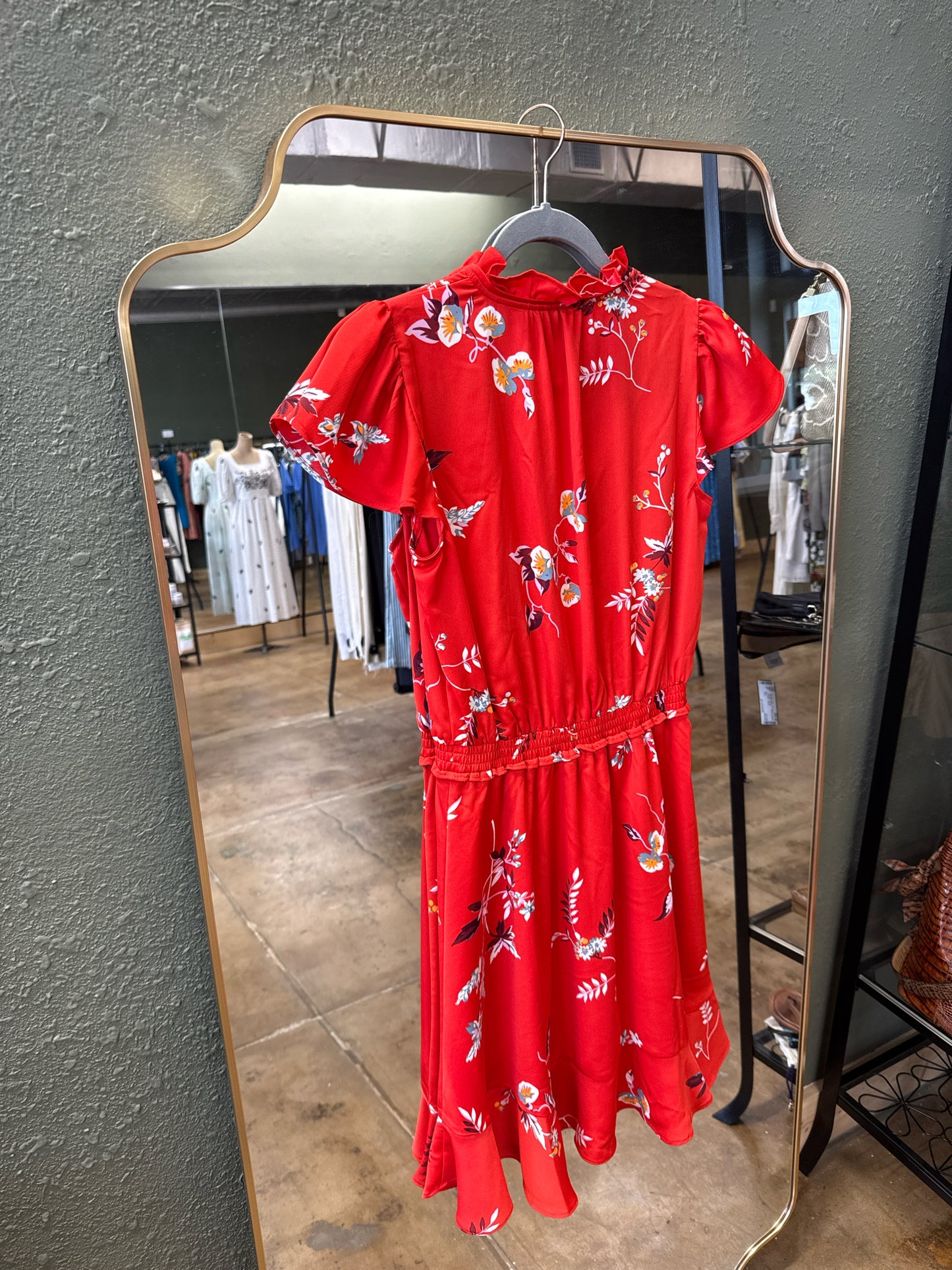 ANN TAYLOR Size XSP Red Dress