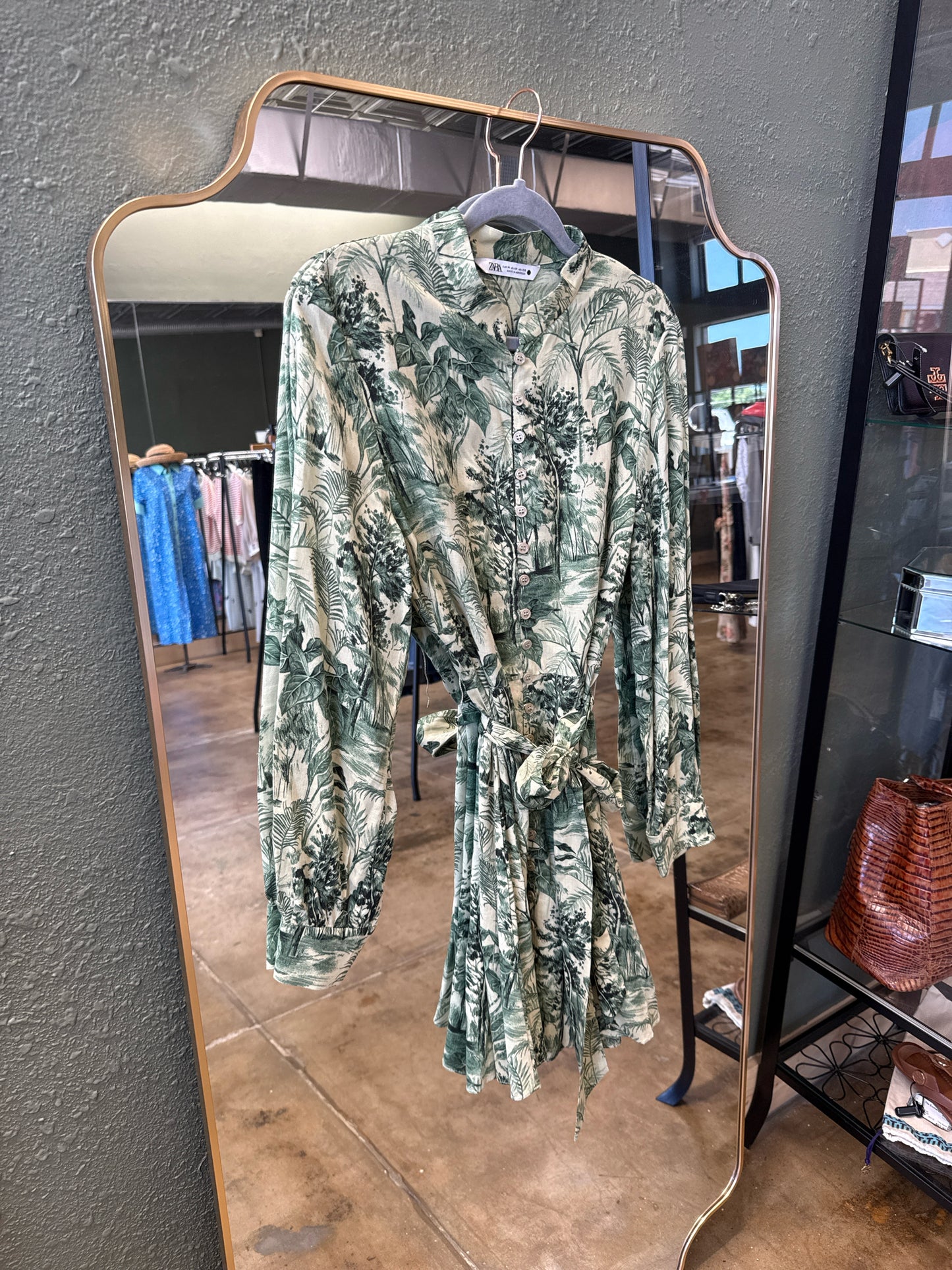 ZARA Size M Green Dress