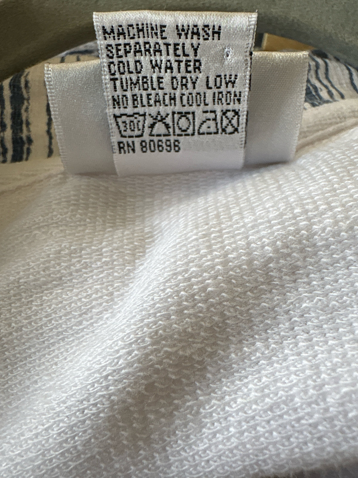 Wild Palms Size L White Sweatshirt/Hoodie