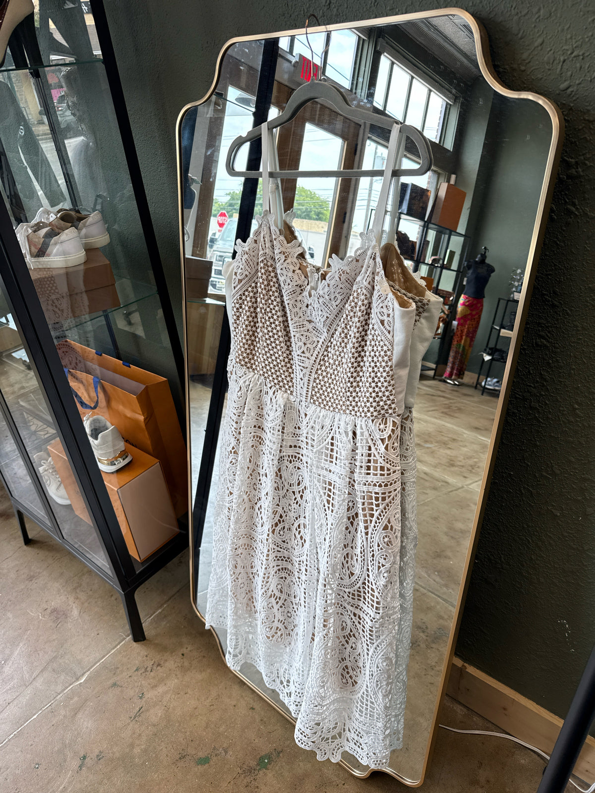 CITY CHIC Size 14 White Dress
