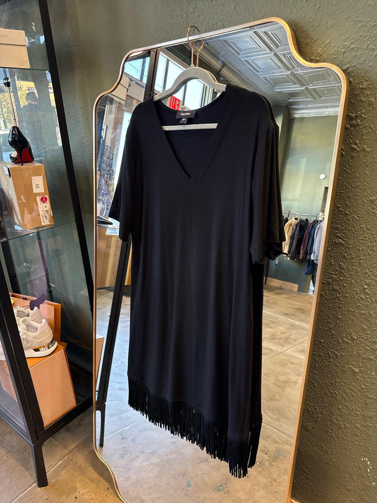 Karen Kane Size L Black Dress