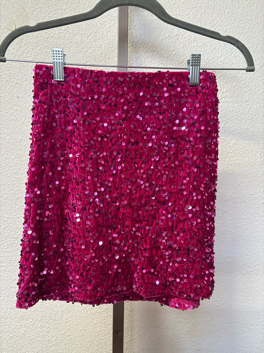 Size S Pink Sequin Skirt