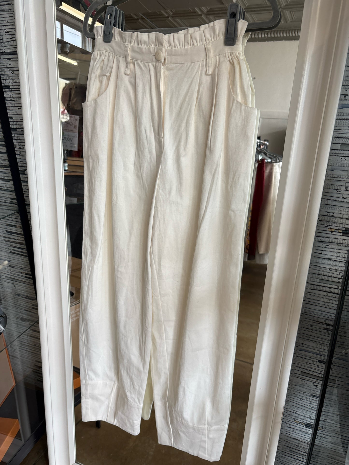 Corey Lynn Calter Size S Ivory Pants