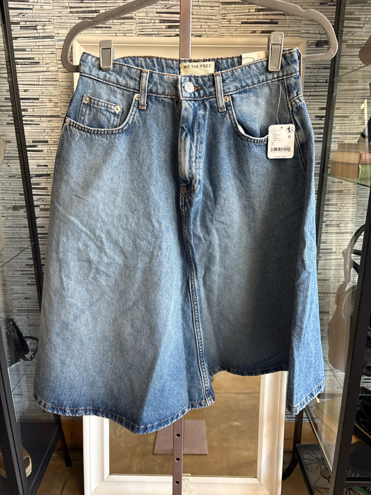 We The Free Size 27 Denim Skirt