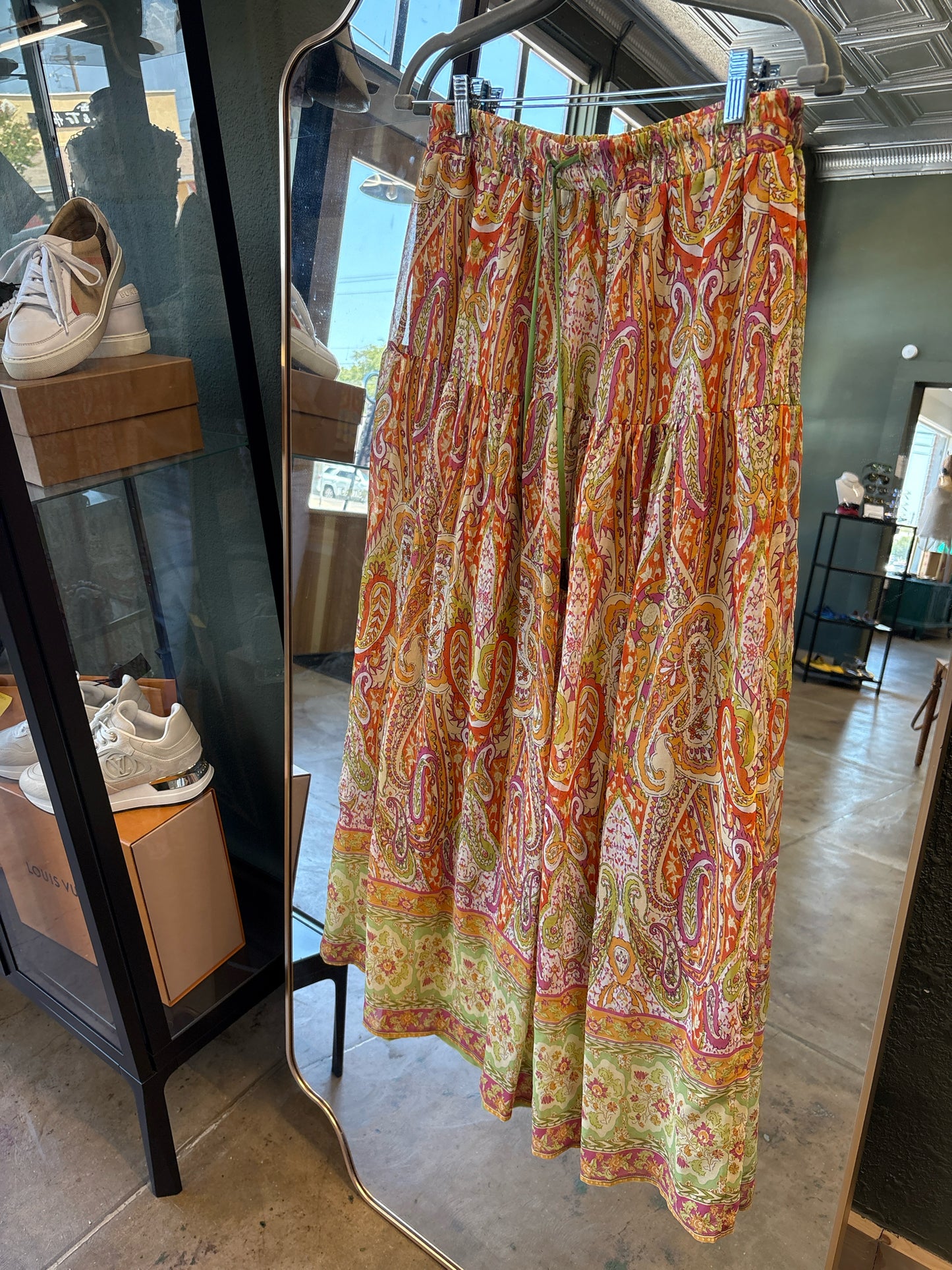Rachel Zoe Size S orange multi Skirt