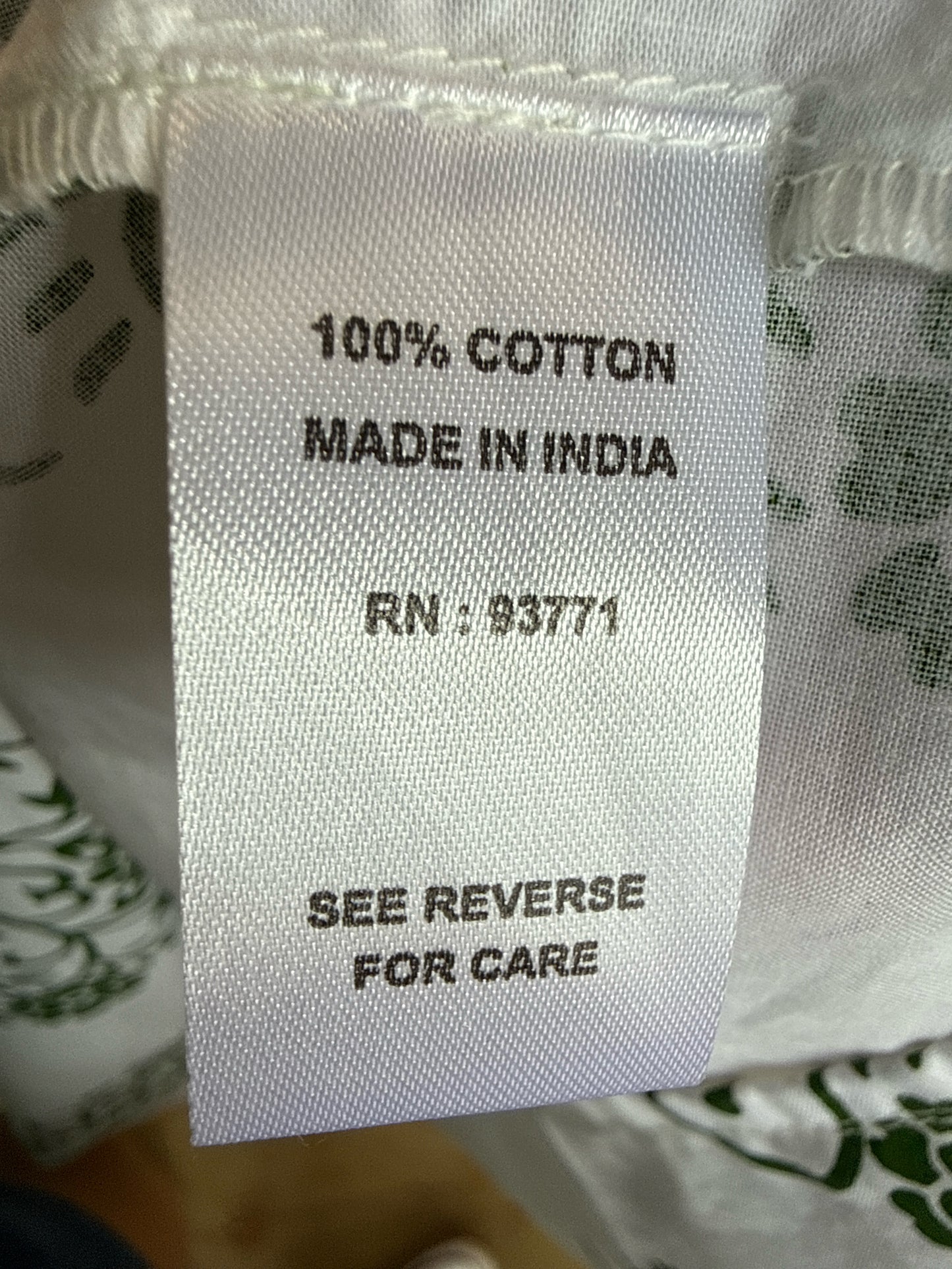 Kaktus Size XL Green/White Dress