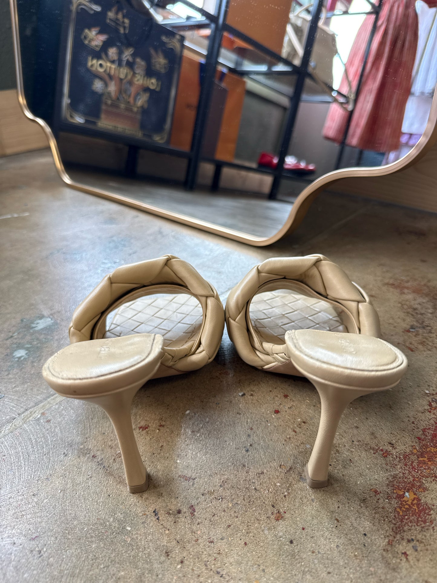 Bottega Veneta Shoe Size 38.5 Tan Heels