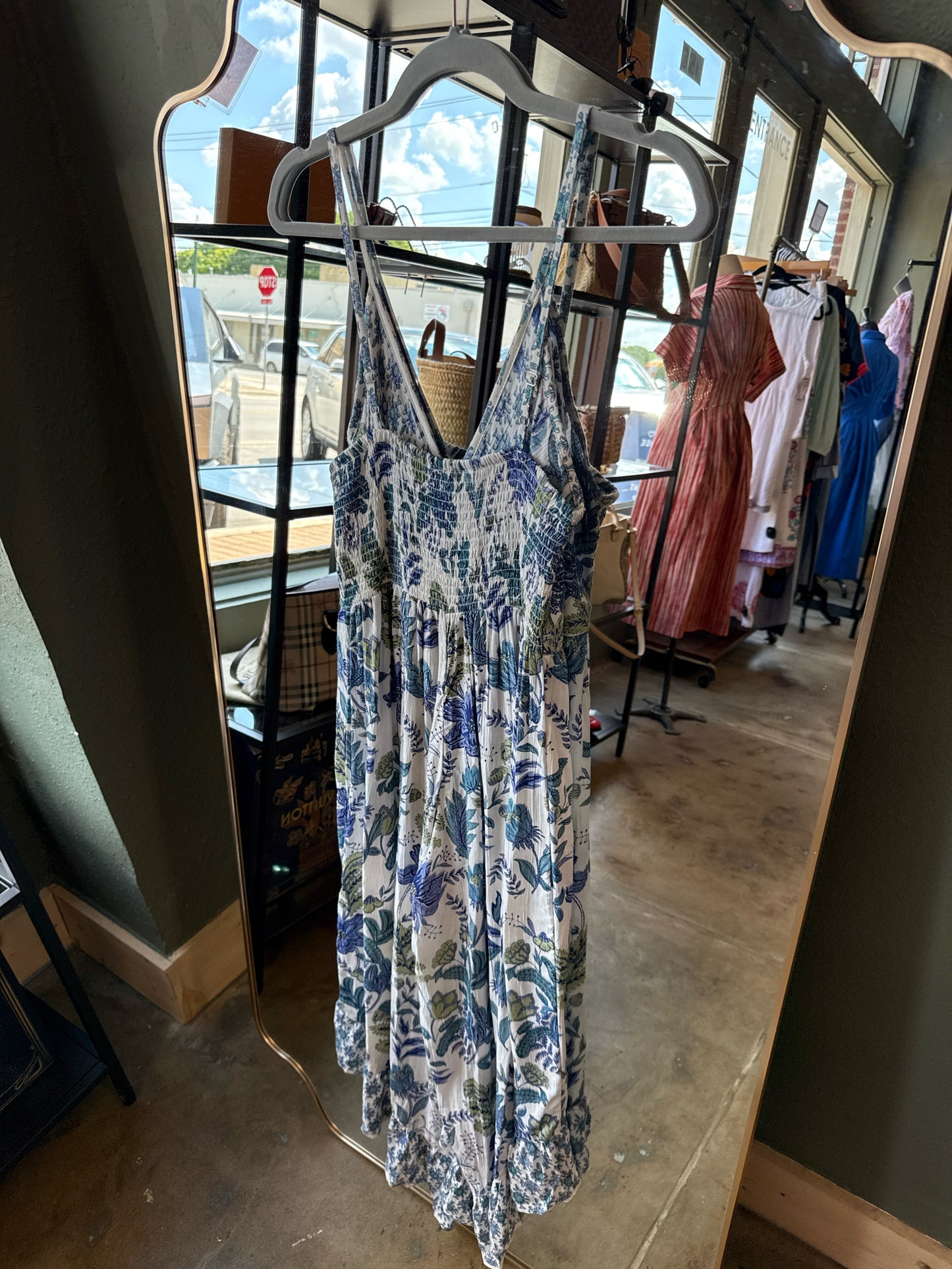 Angie Size L Blue/Green Dress