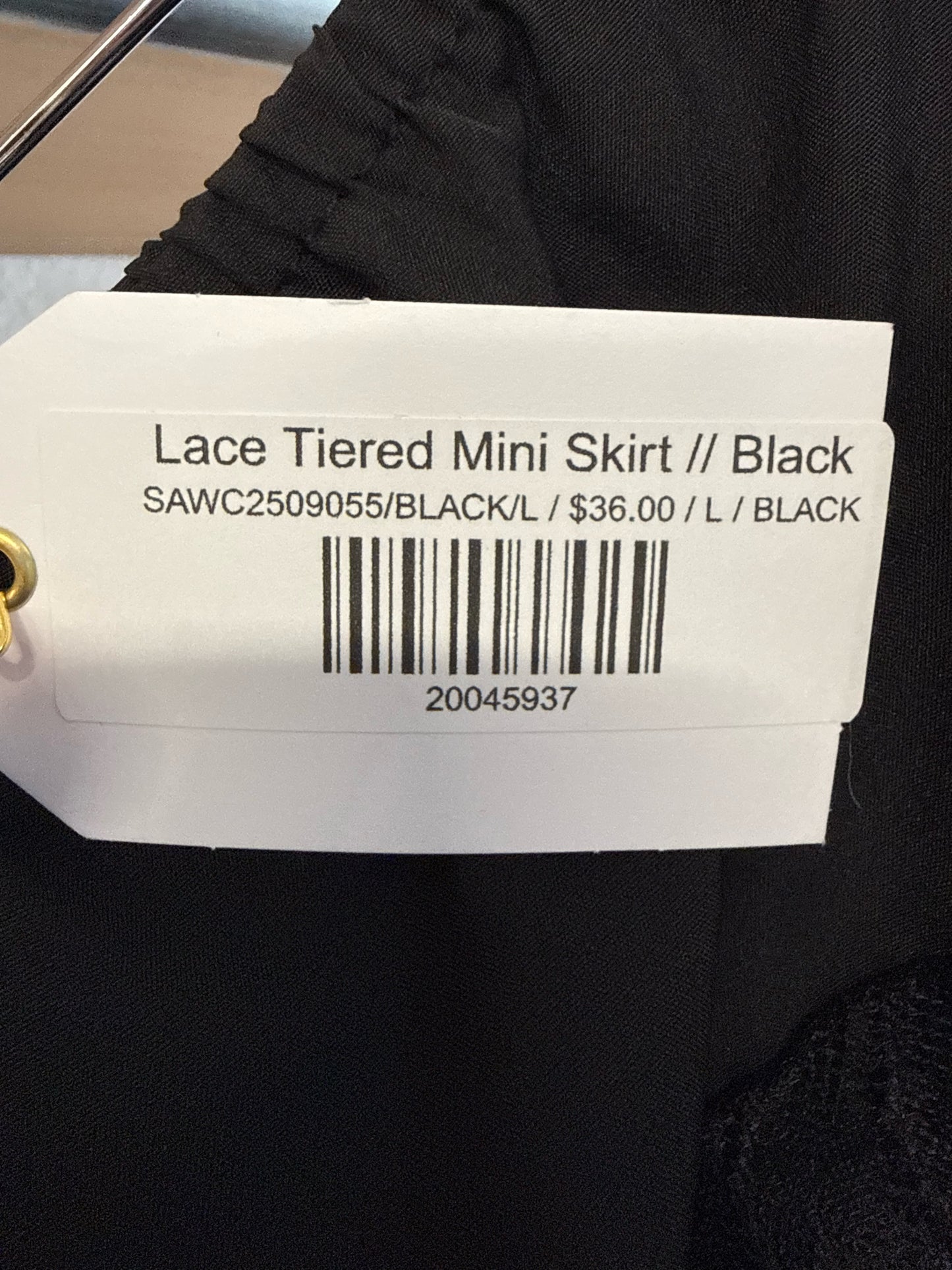 Size L Black Skirt
