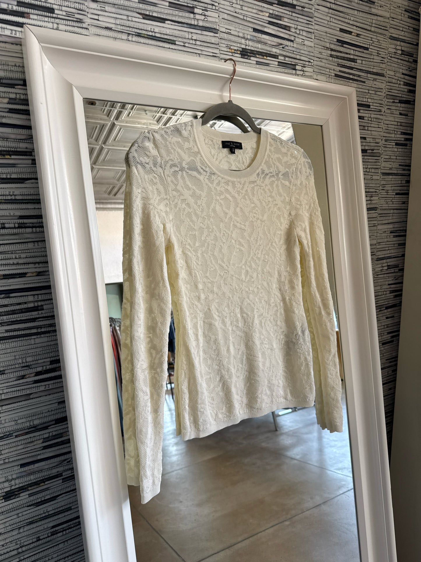 Rag & Bone Size S Cream Top