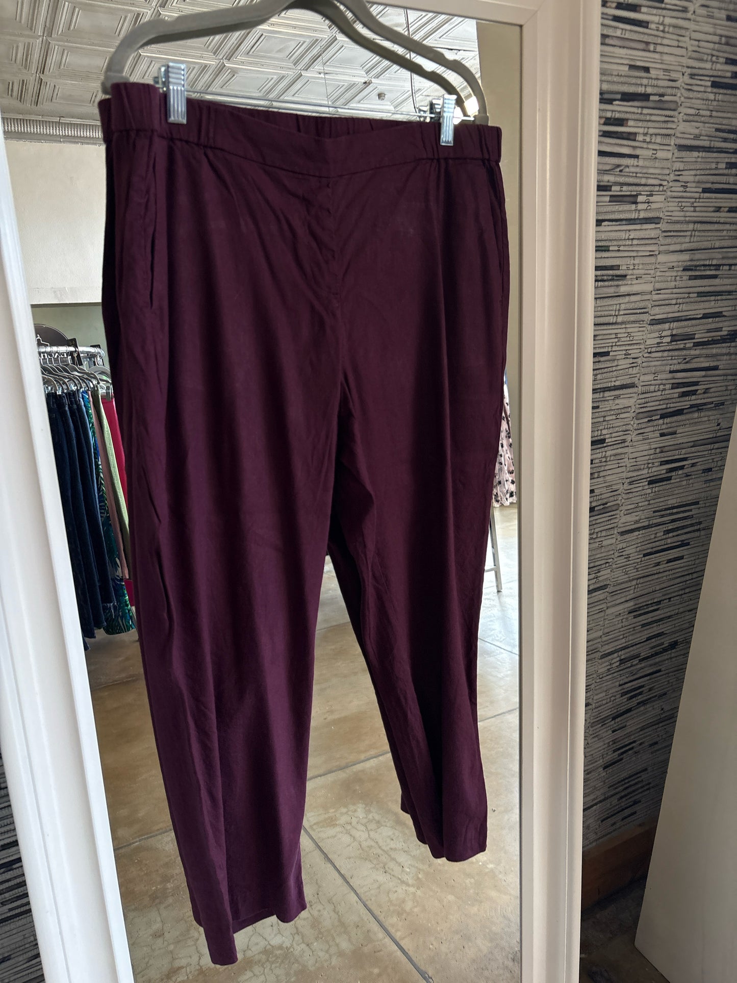 J Jill Size L Maroon Pants