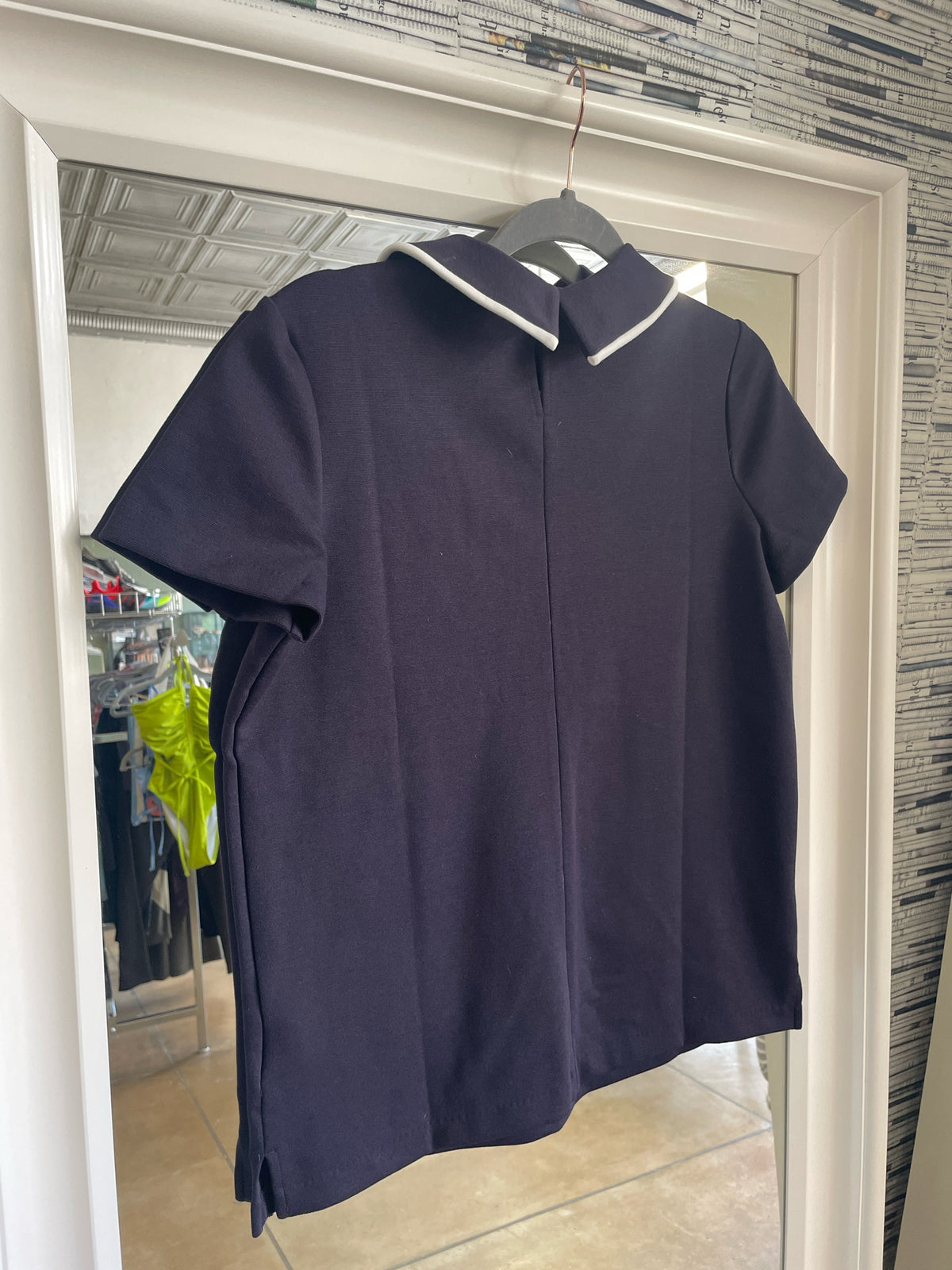 Lands End Size XS Navy Top