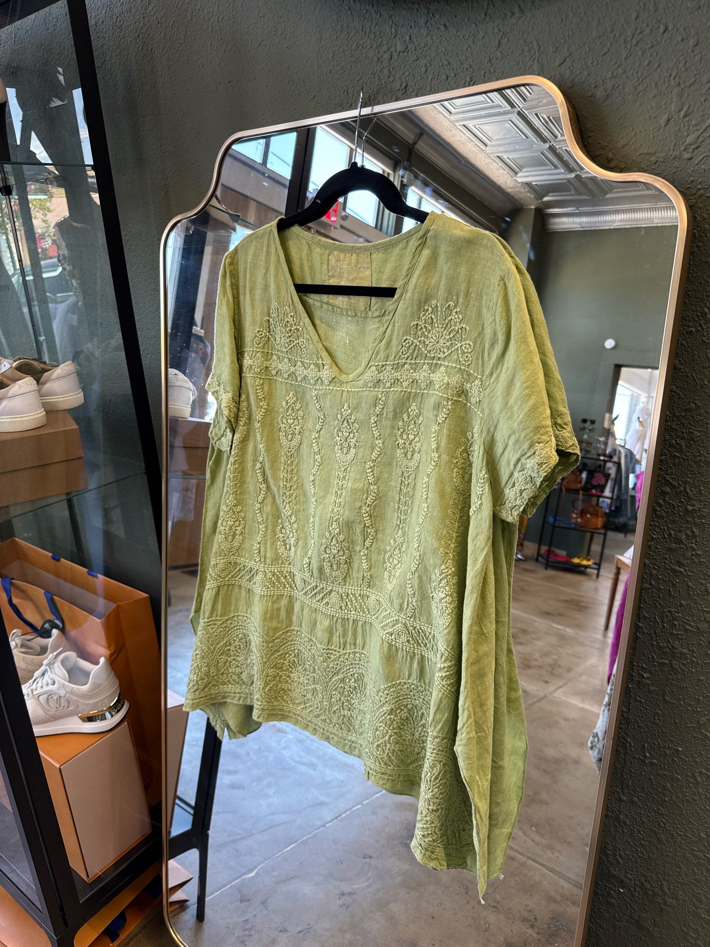 Kyla Seo Size L Green Top