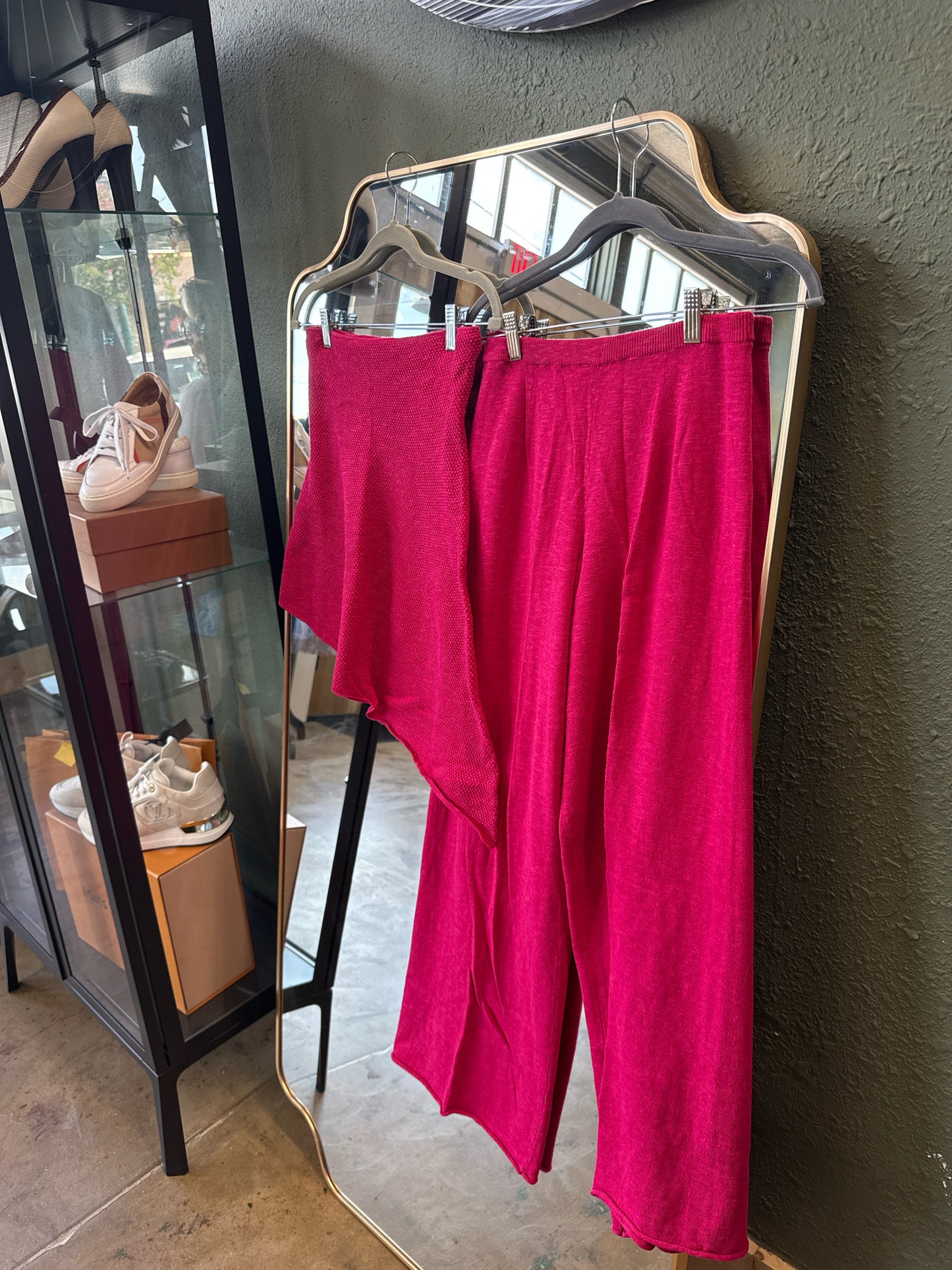 free-est Size XS Pink Top & Pant Set
