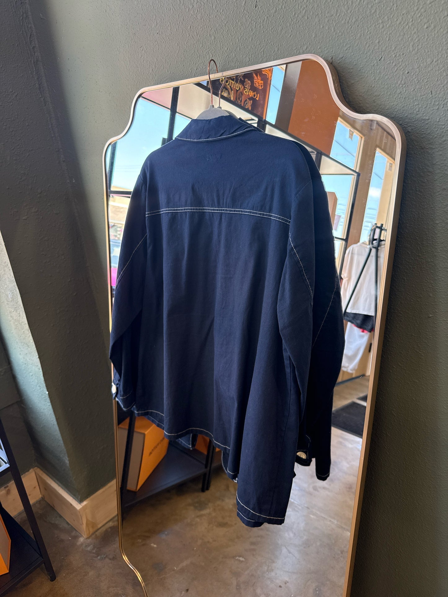 J Jill Size XL Navy Jacket