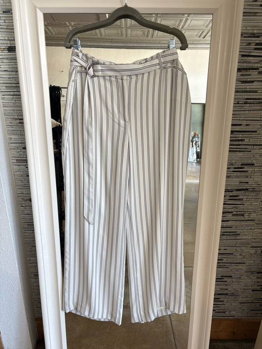 White House Black Market Size 14 White + Black Pants