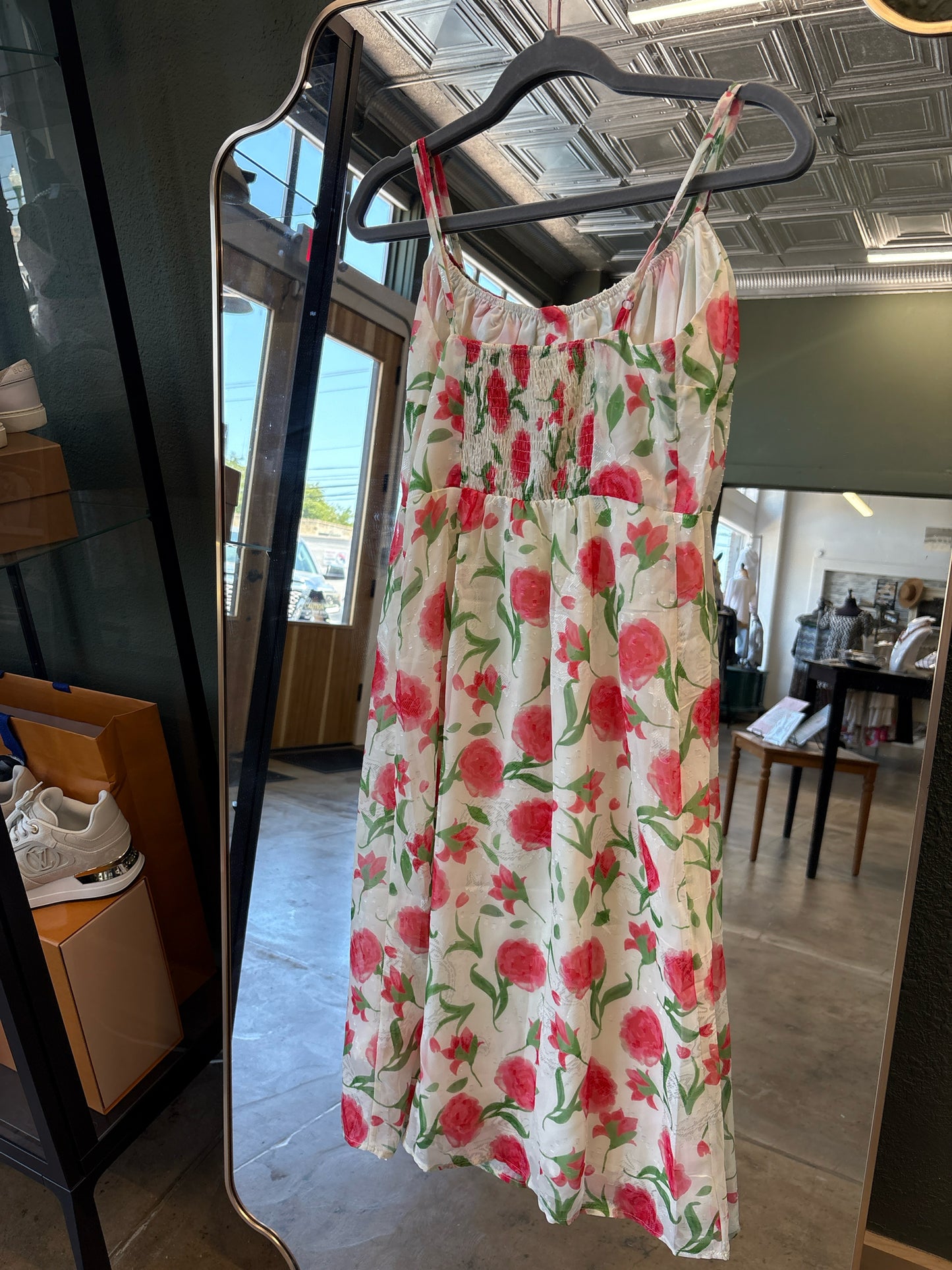 Commense Size S cream print Dress