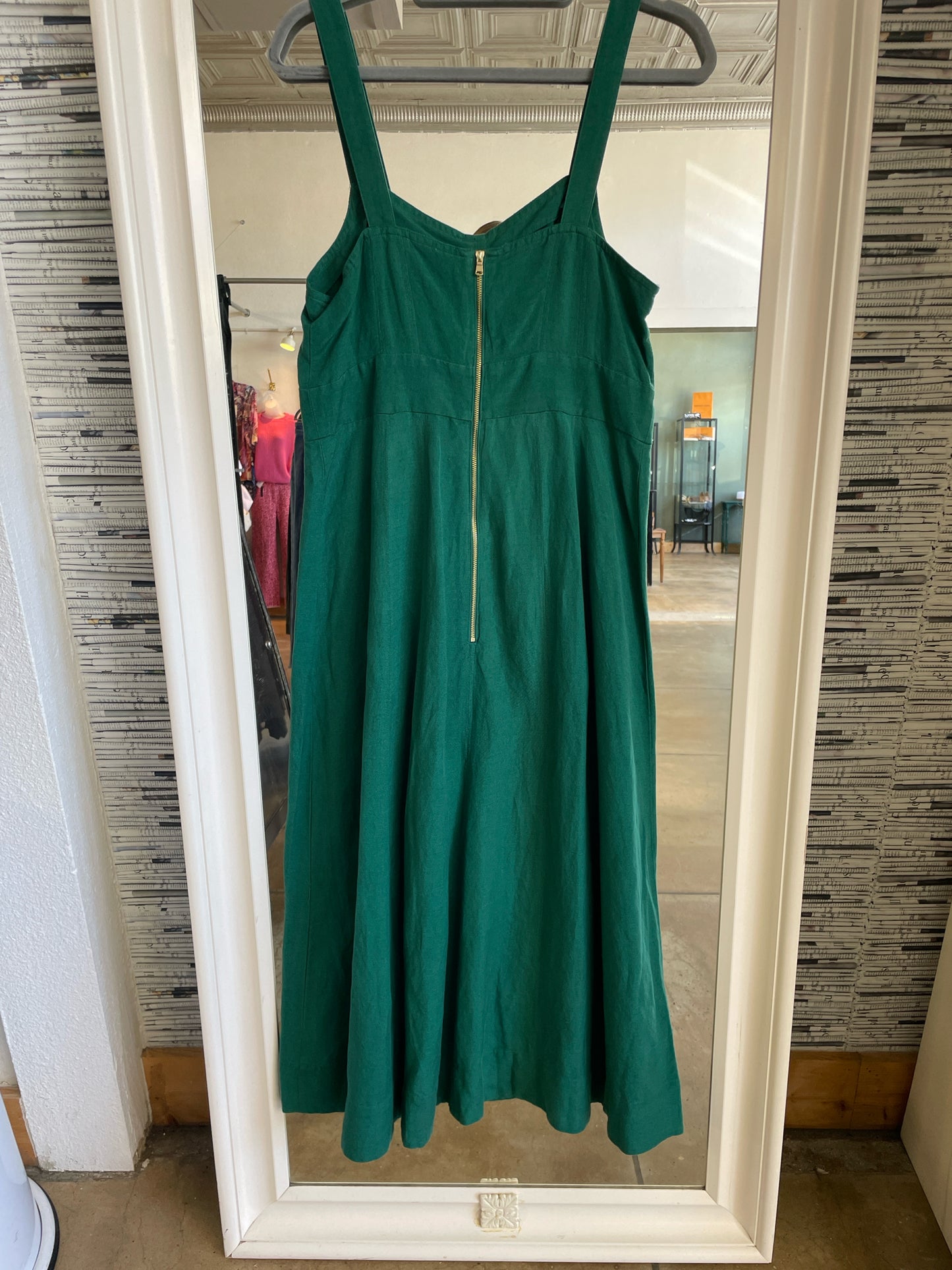 LOFT Size 6 Green Dress