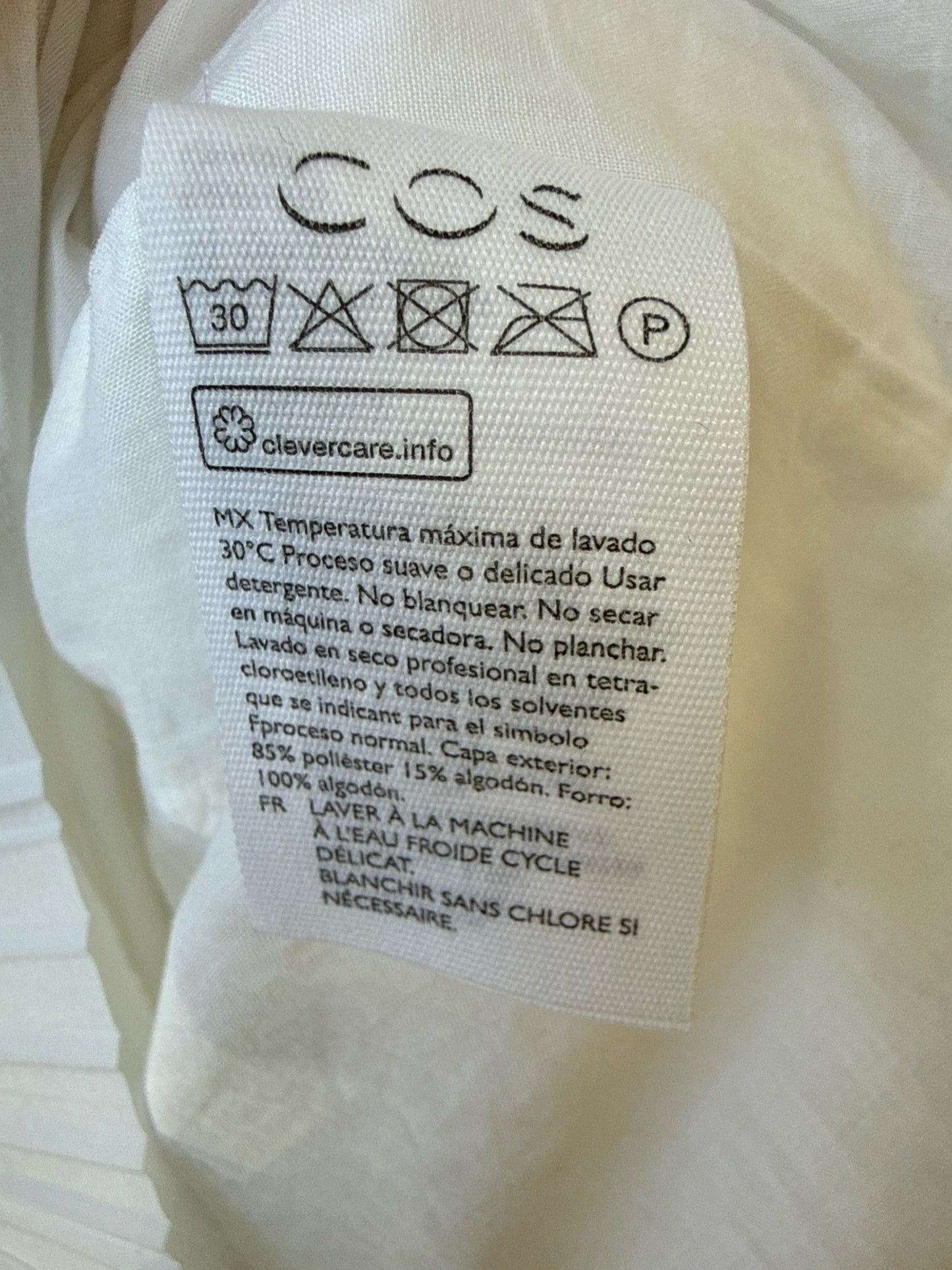 COS Size 4 White Pleated Skirt