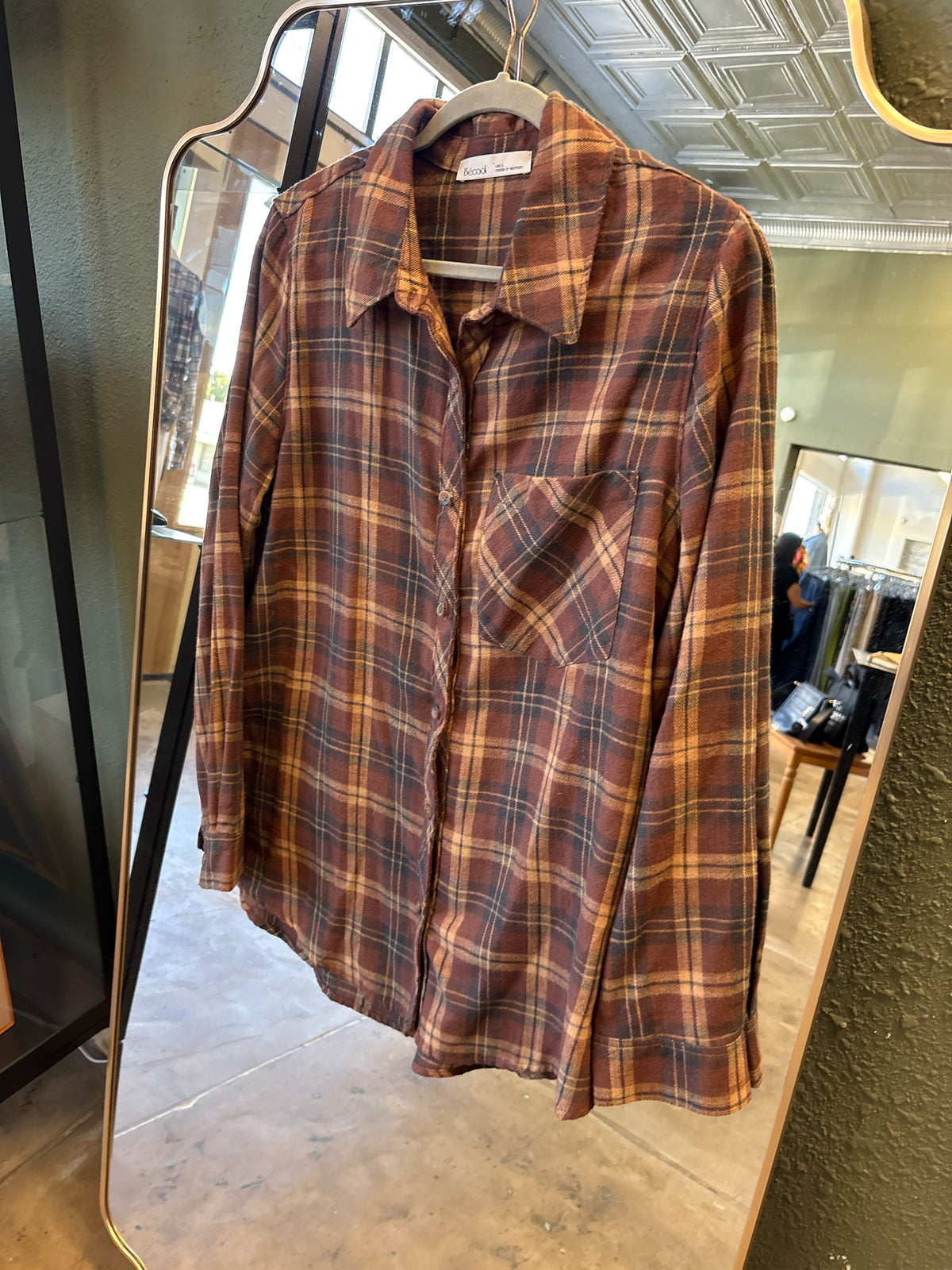 Becool Size L Brown Top