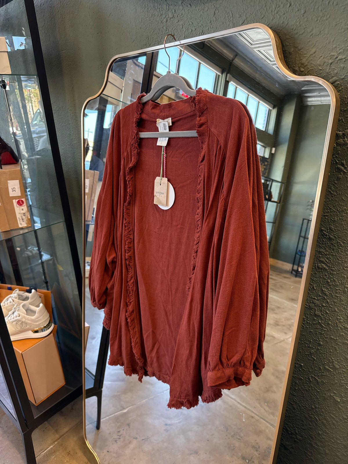 Umgee Size M Maroon Kimono/Shawl