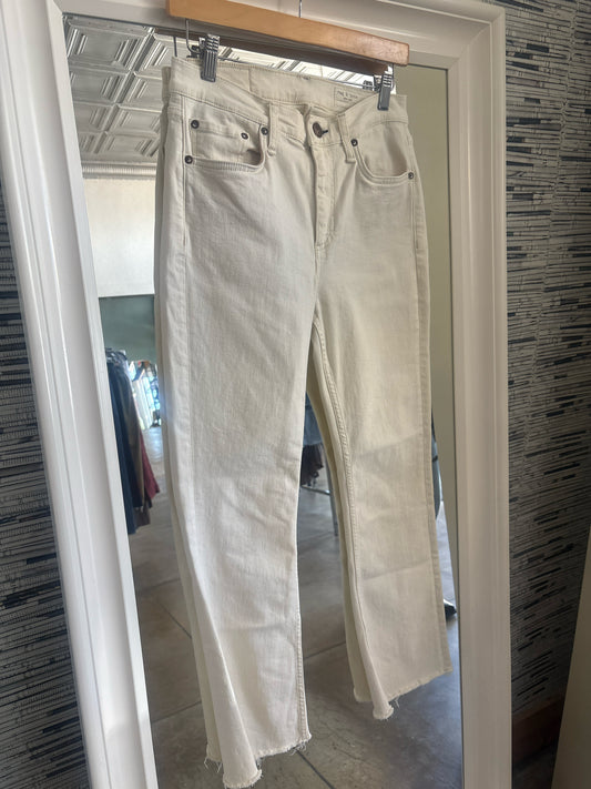 Rag & Bone Size 26 White Jeans