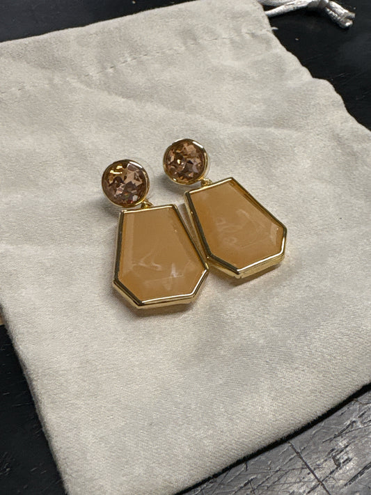 Tan Dangle Earrings