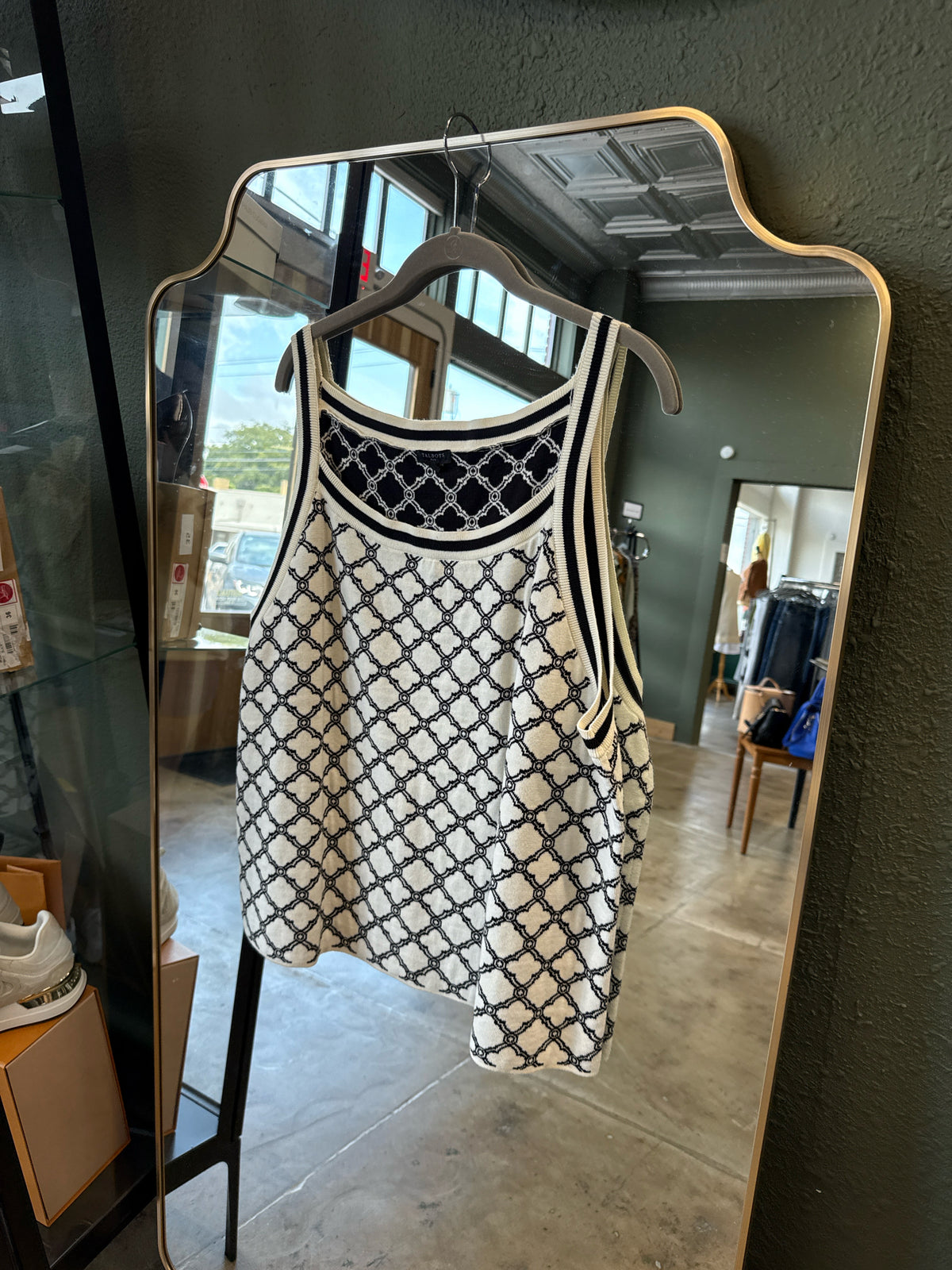 TALBOTS Size 2X B&W Two Piece Set