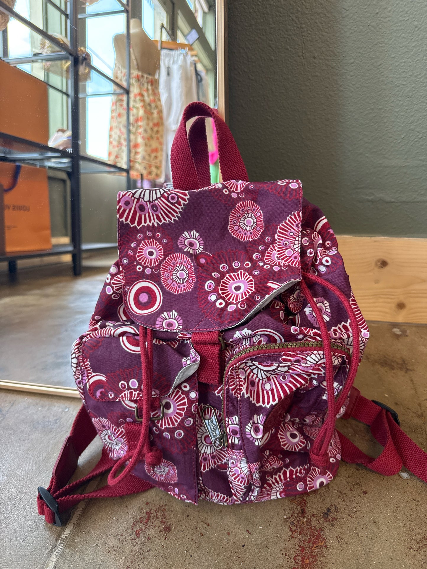 Kipling Purple/Red Backpack