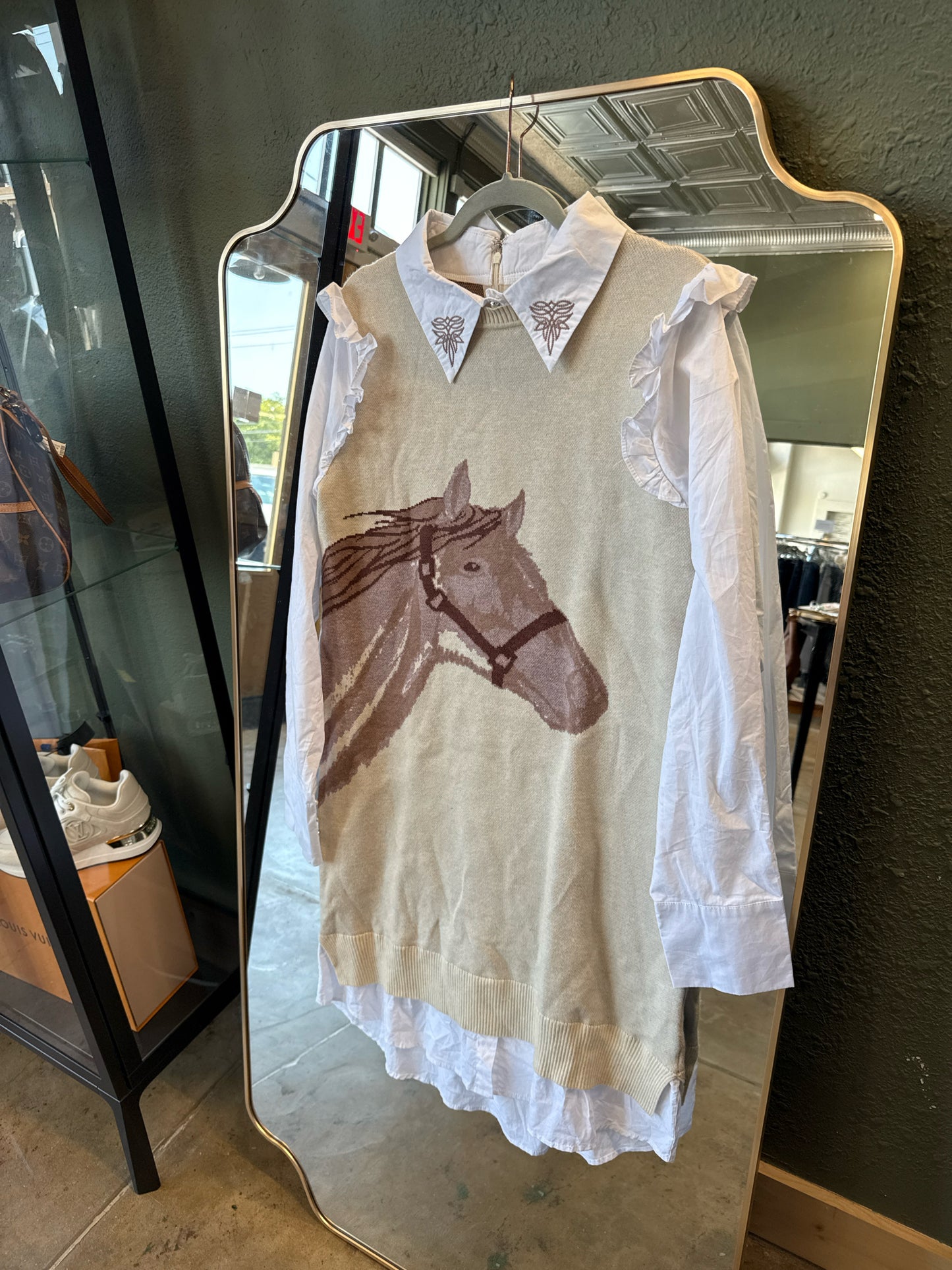 Blush Out West Size XL Cream Dress