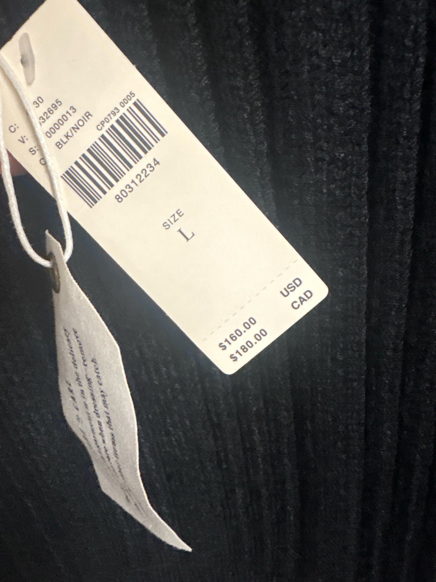 Anthropologie Size L Black Mock neck Dress