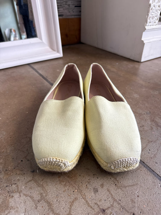 Stuart Weitzman Shoe Size 10.5 Yellow Flats