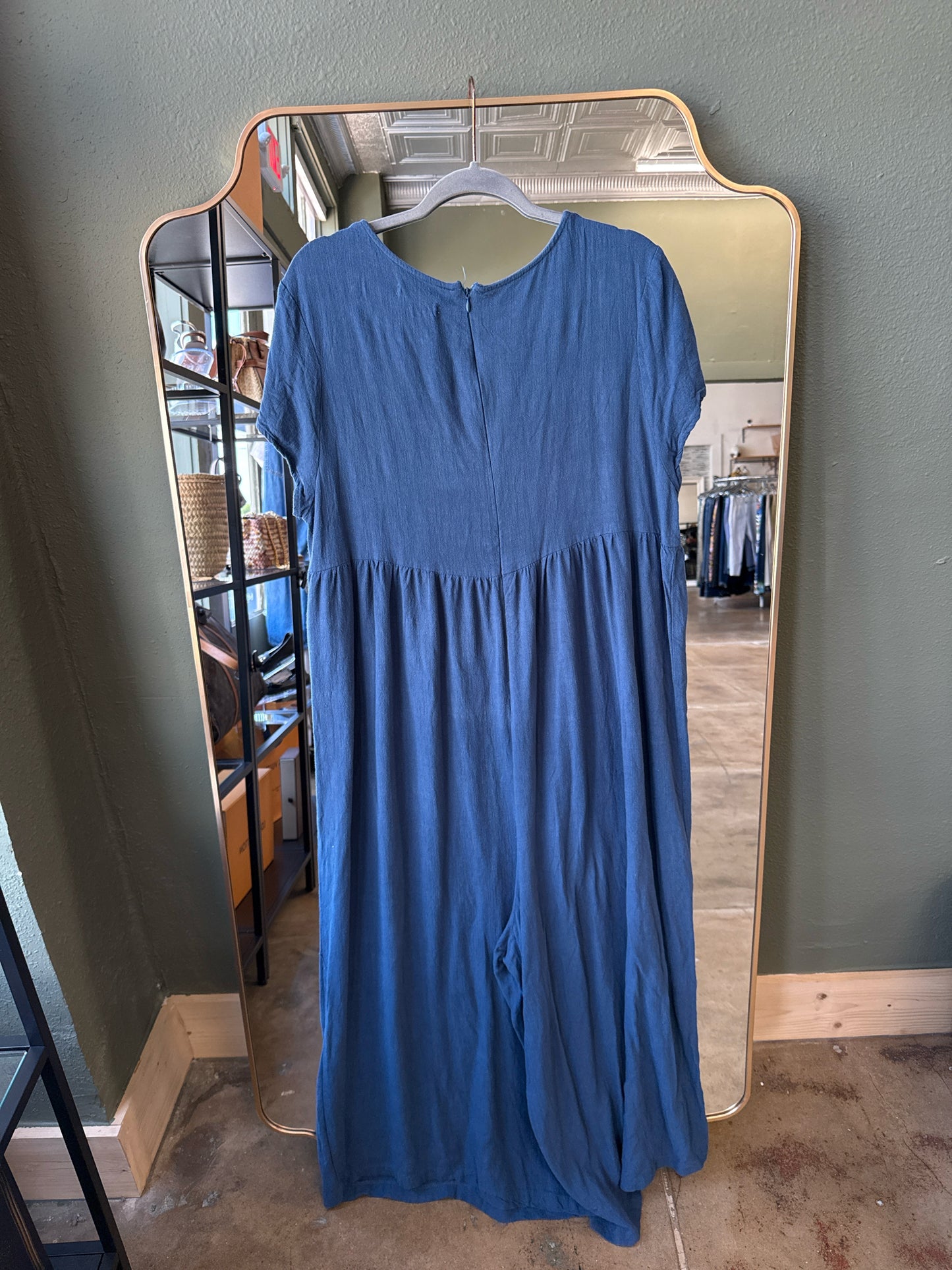 Natural Life Size L/XL Blue maxi Dress