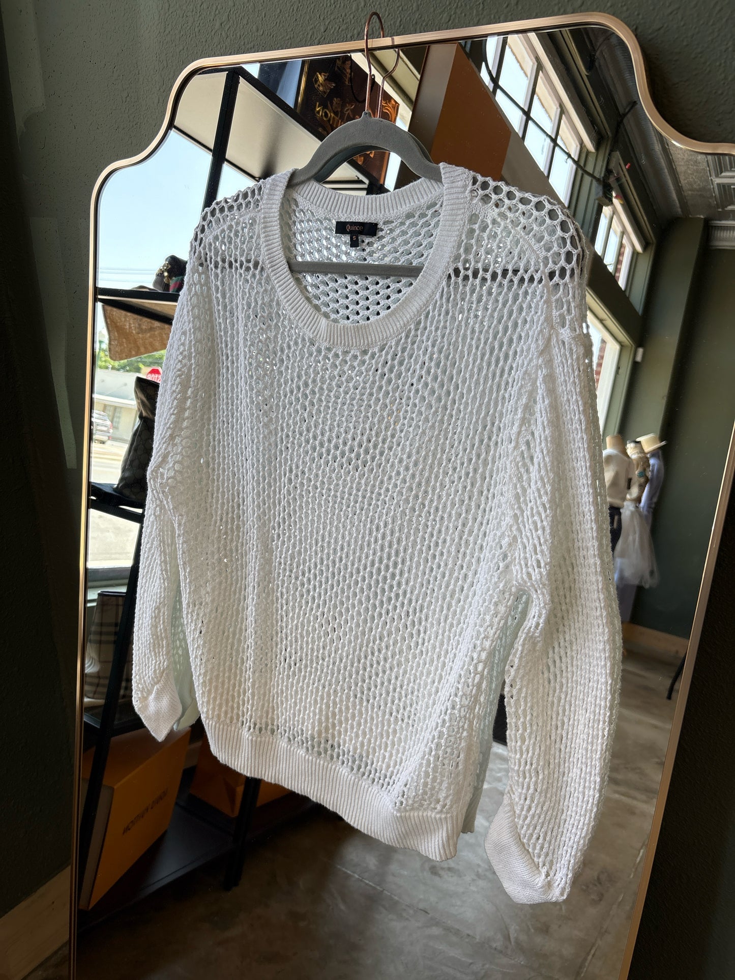 Quince Size S White Sweater