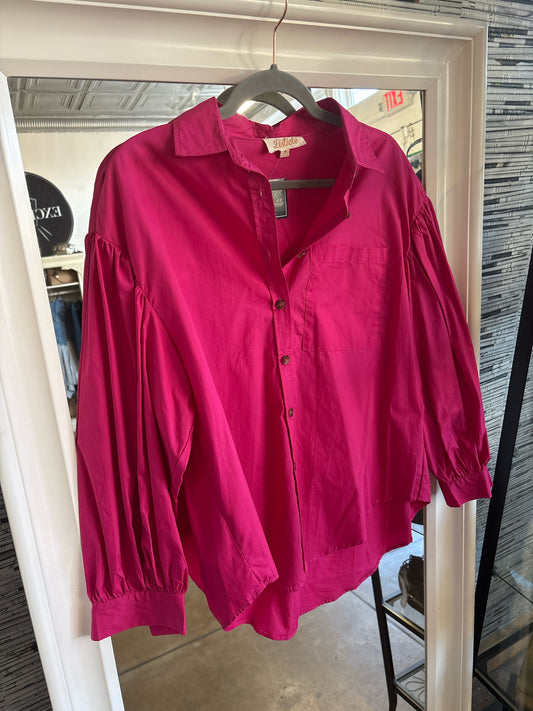 Listicle Bright Pink Top
