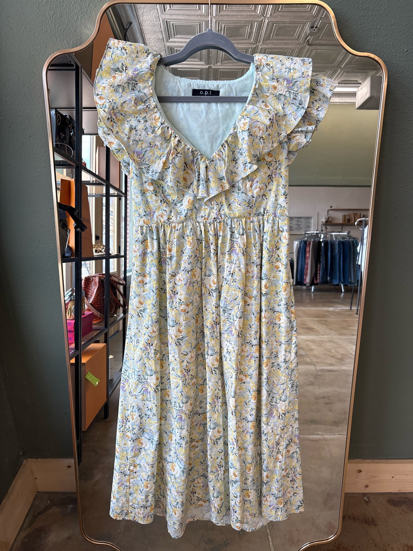 OPT Size M yellow + multi Dress