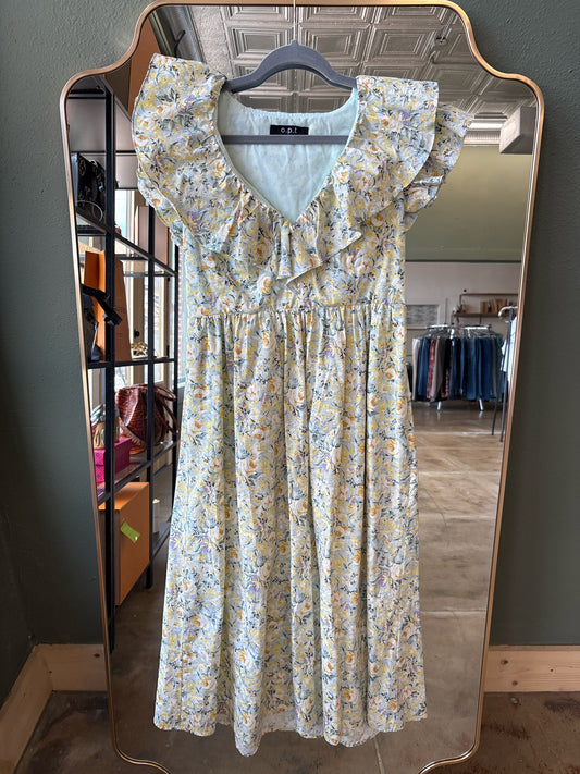 OPT Size M yellow + multi Dress