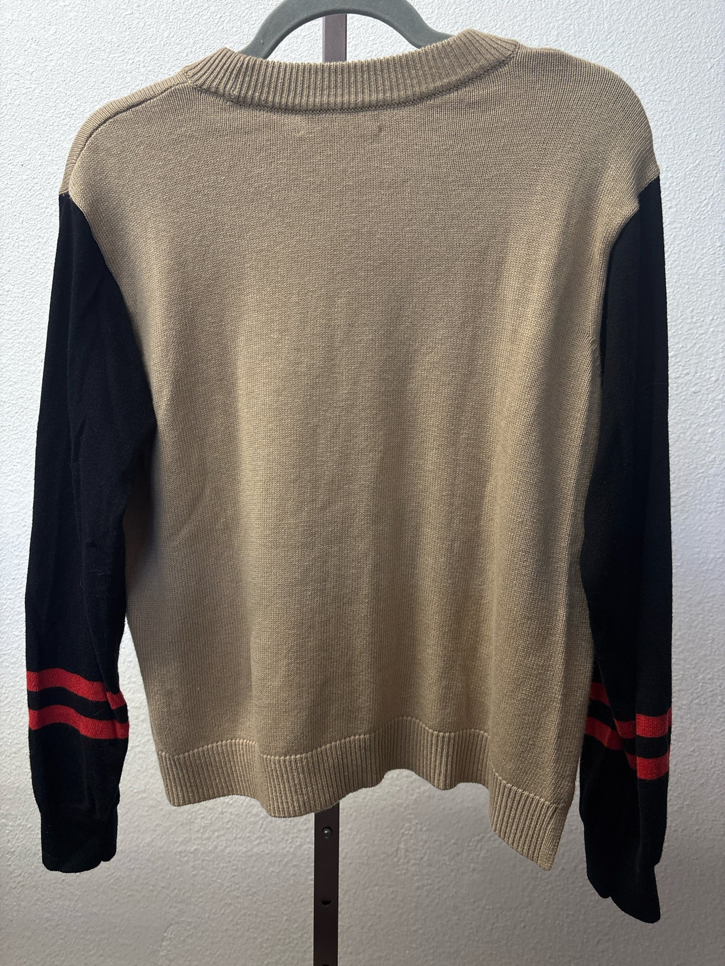 Michael Stars Size S Tan/Black Knit Sweater